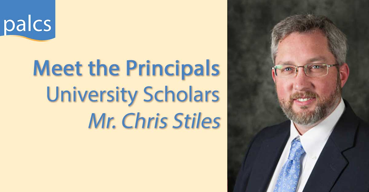 Meet the Principals, University Scholars, Mr. Chris Stiles