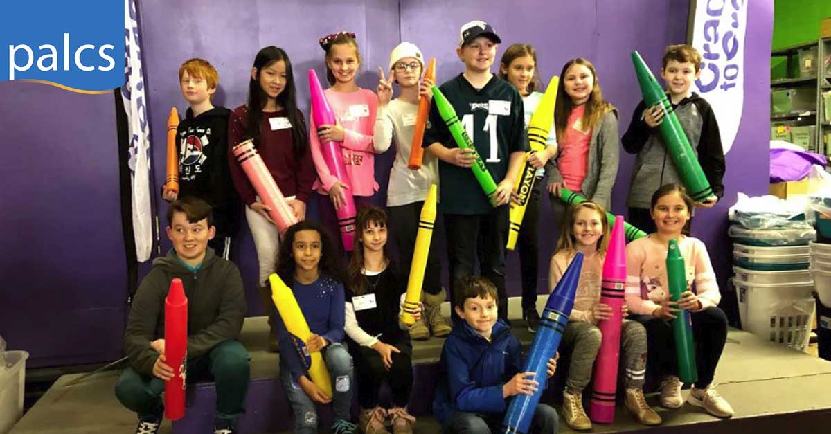 Day of Service - student group at cradles to crayons